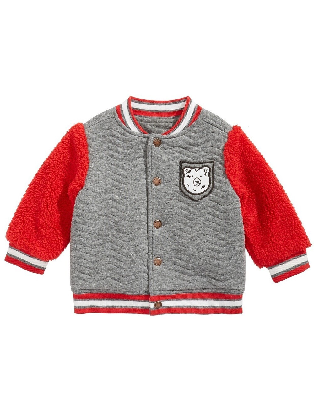 First Impressions Infant Boys Quilted Varsity Jacket Size 6-9 Months